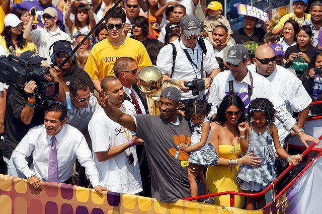 Lakers victory parade and rally