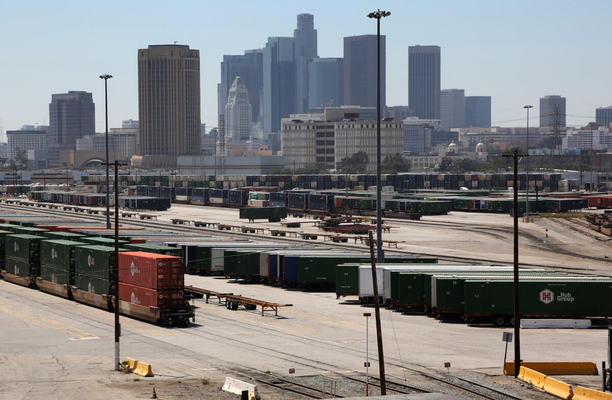 The Union Pacific Intermodal rail yard could be repurposed as the centerpiece of the proposed $1 billion residential village for the 2024 Olympic Games bid.
