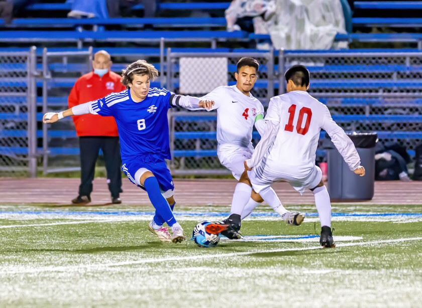 Anthony Rodriguez, a junior forward on the Ramona High boys soccer team, was named to the Valley League second team.