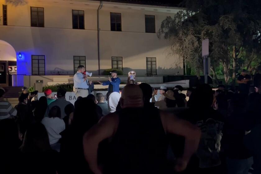 Protesters gather in Santa Barbara in response to video