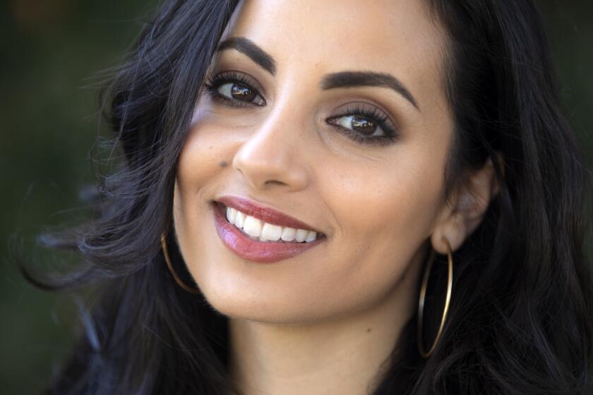 NORTH HOLLYWOOD, CA - SEPTEMBER 01: Portrait of Sandra Saad, who is an Egyptian-American actress in the video game "Marvel's Avengers" on Tuesday, Sept. 1, 2020 in the North Hollywood neighborhood located in Los Angeles, CA. (Francine Orr / Los Angeles Times)