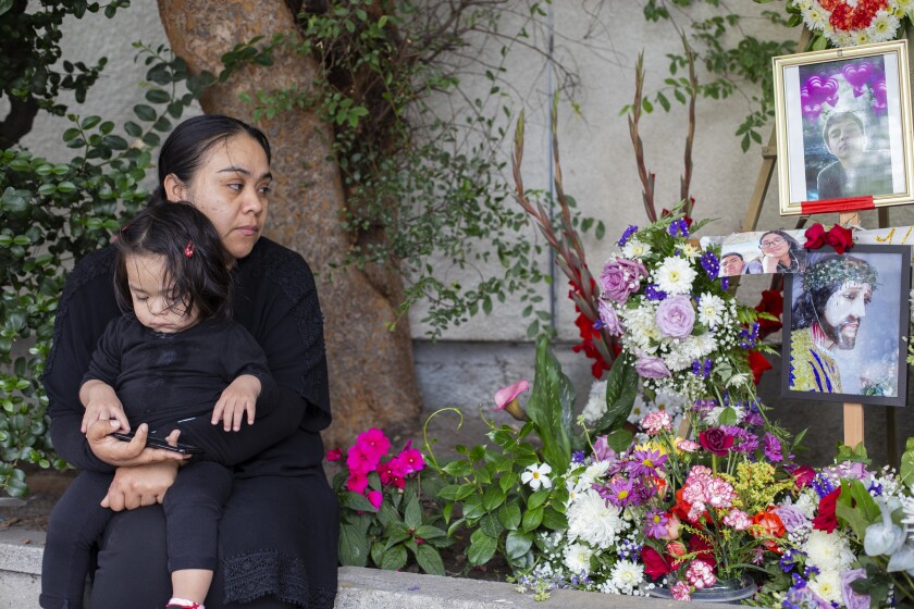 Anni Baltierra, whose son was killed by a car in an L.A. crosswalk