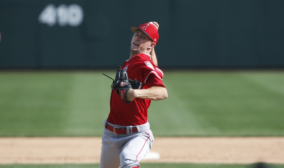 Angels pitcher Griffin Canning is dealing with soreness in his elbow.