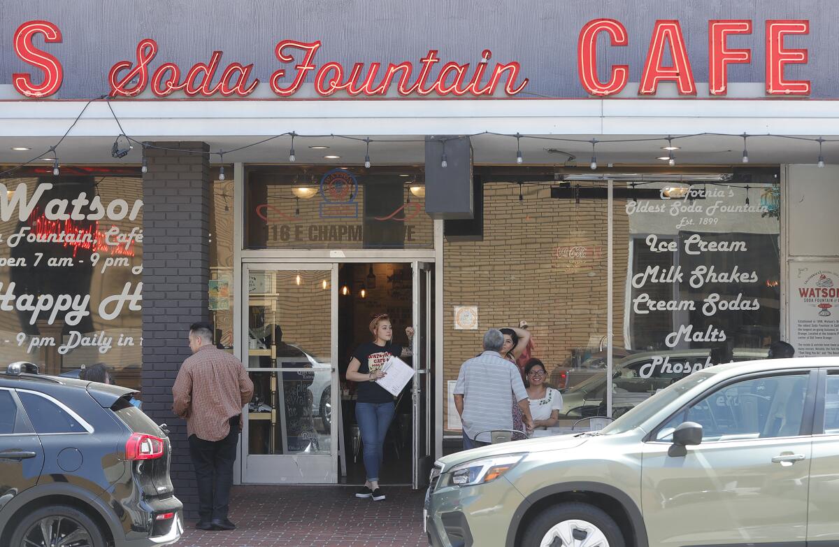 Watson's Soda Fountain & Cafe in Orange will close on Saturday.