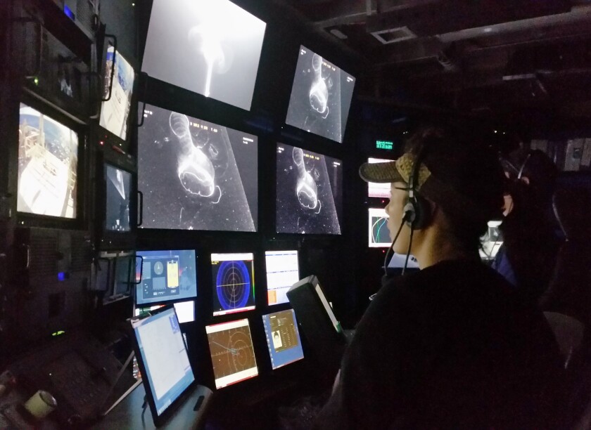 MBARI research vessel control room