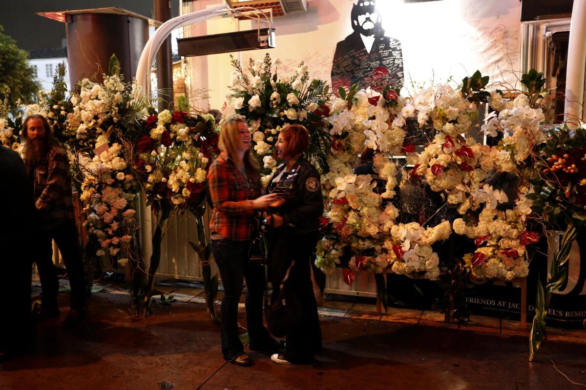 Fans showed up on the Sunset Strip on Saturday evening to pay tribute to Lemmy, the iconic bass player of the hard rock band Motörhead, who died on Dec. 28 at the age of 70.