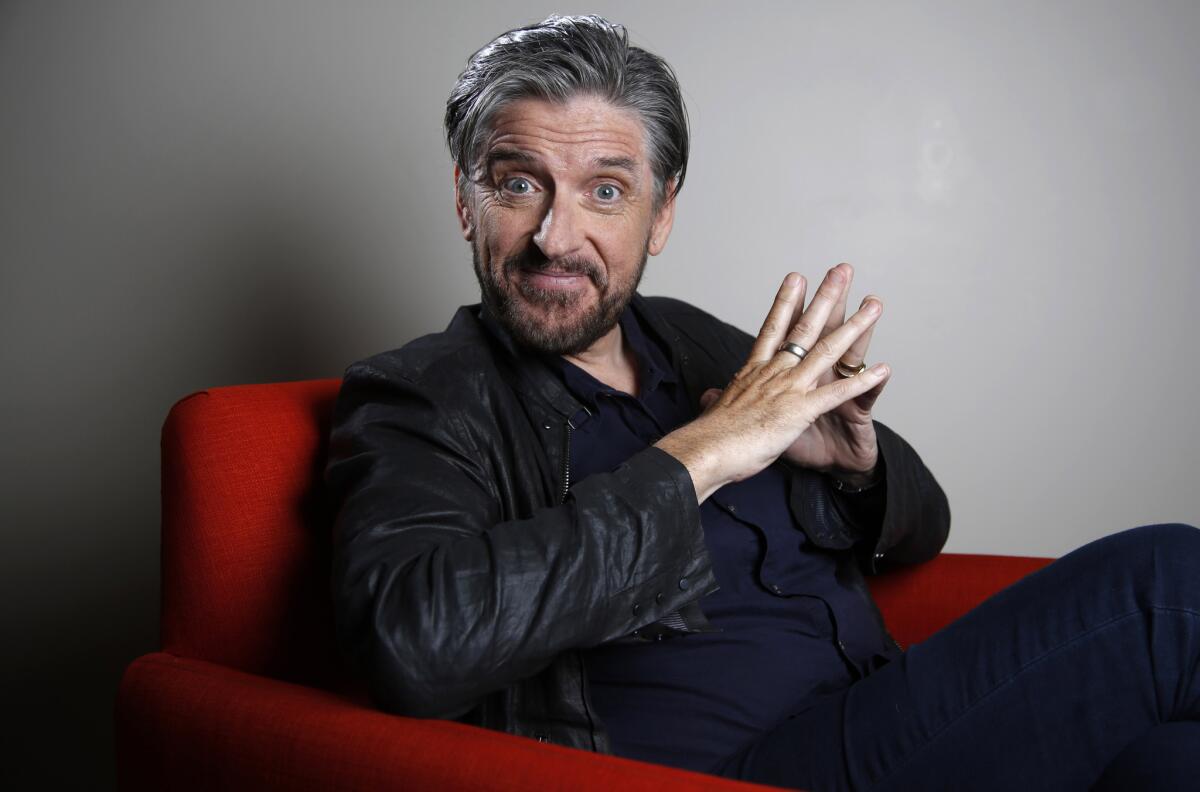 Craig Ferguson at PMK-BNC in Los Angeles. The former late-night talk show host has a new sociopolitical comedy panel show, "Join or Die," which premieres Feb. 18 on History Channel.