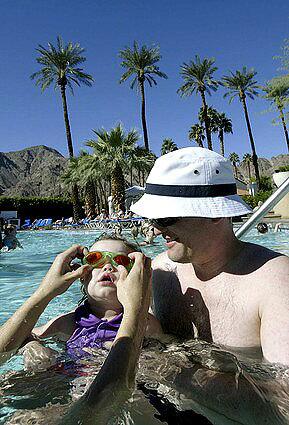 Everyone gets wet at La Quinta Resort resort near Palm Springs