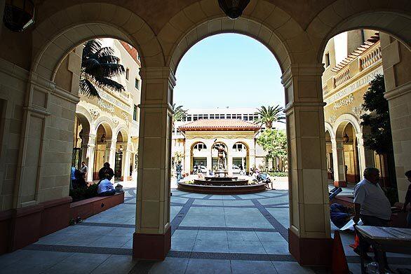 The new $175-million USC School of Cinematic Arts complex includes a central square with a statue of Douglas Fairbanks, Hollywood's first king and a key figure in the film school's founding in 1929. Alumnus George Lucas, never satisfied with the architecture of the old building bearing his name, spearheaded the new construction with $75 million in building funds through his Lucasfilm Foundation. The foundation has also agreed to give the school a $100-million endowment.