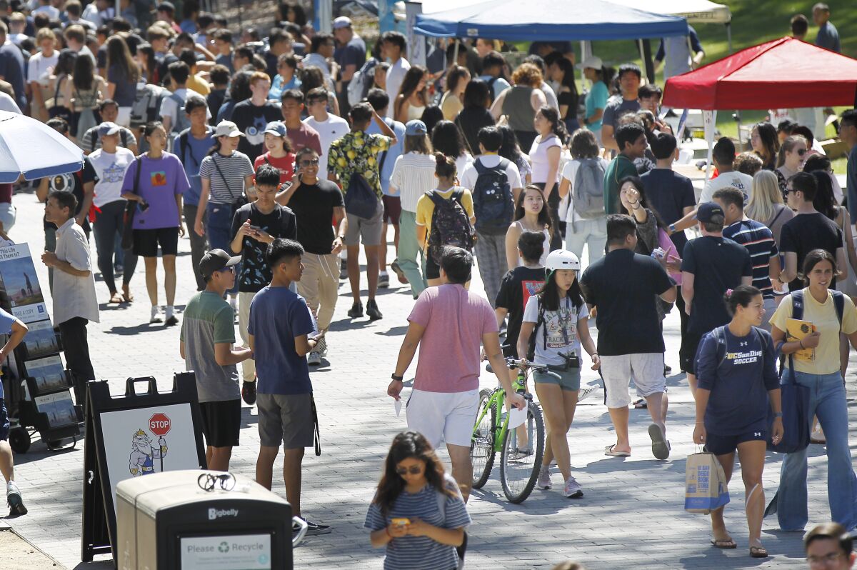 Many UC San Diego students are angry about remarks made by a lecturer in a chemistry class.