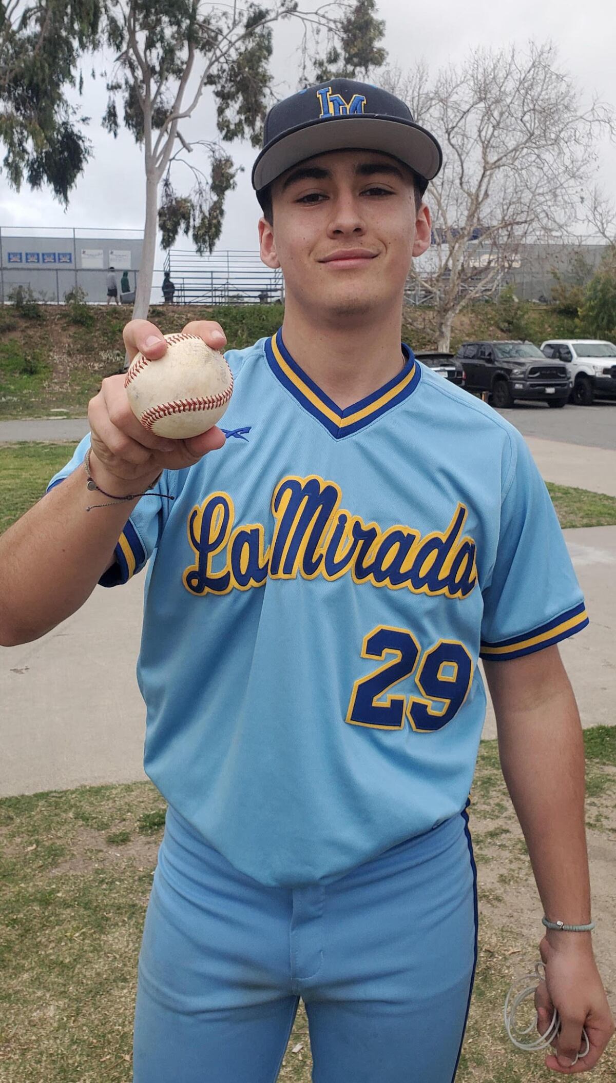Donald Murray of La Mirada High poses for a photo.