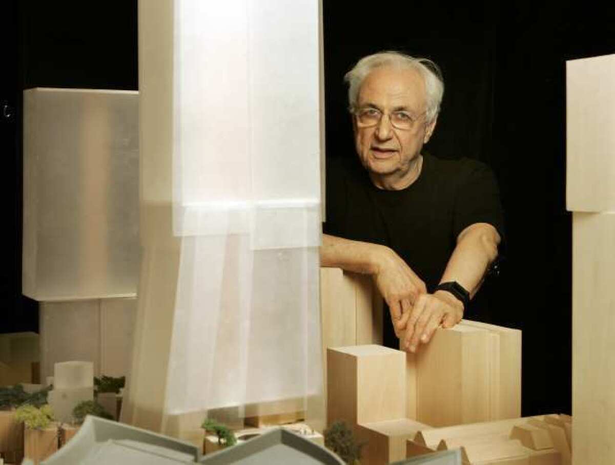 Architect Frank Gehry at his Gehry Partners studios in Playa Del Rey.