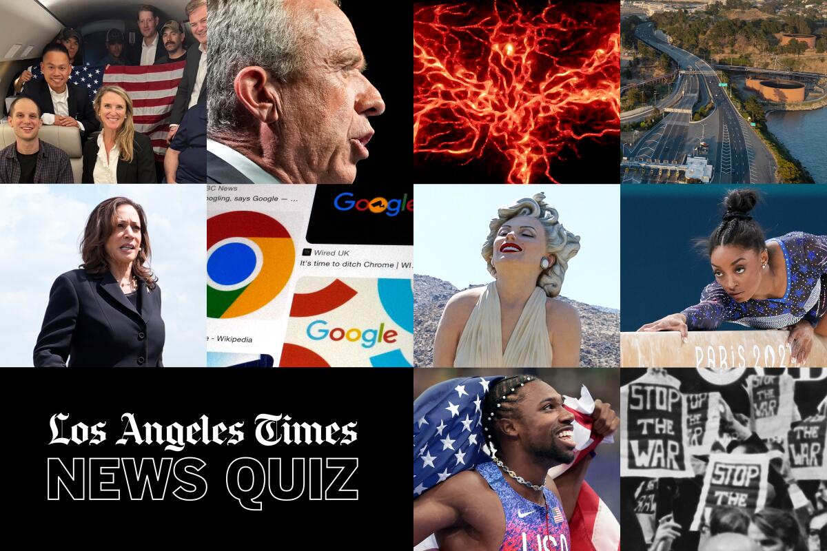 A collection of photos from this week's news quiz