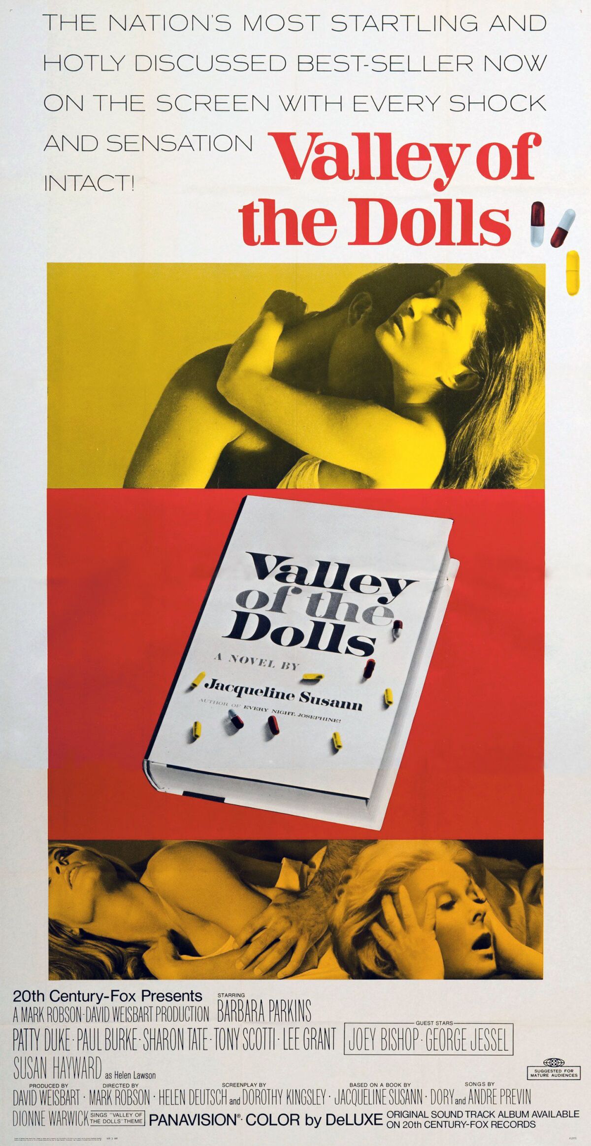Movie poster promoting the film “Valley Of The Dolls.”
