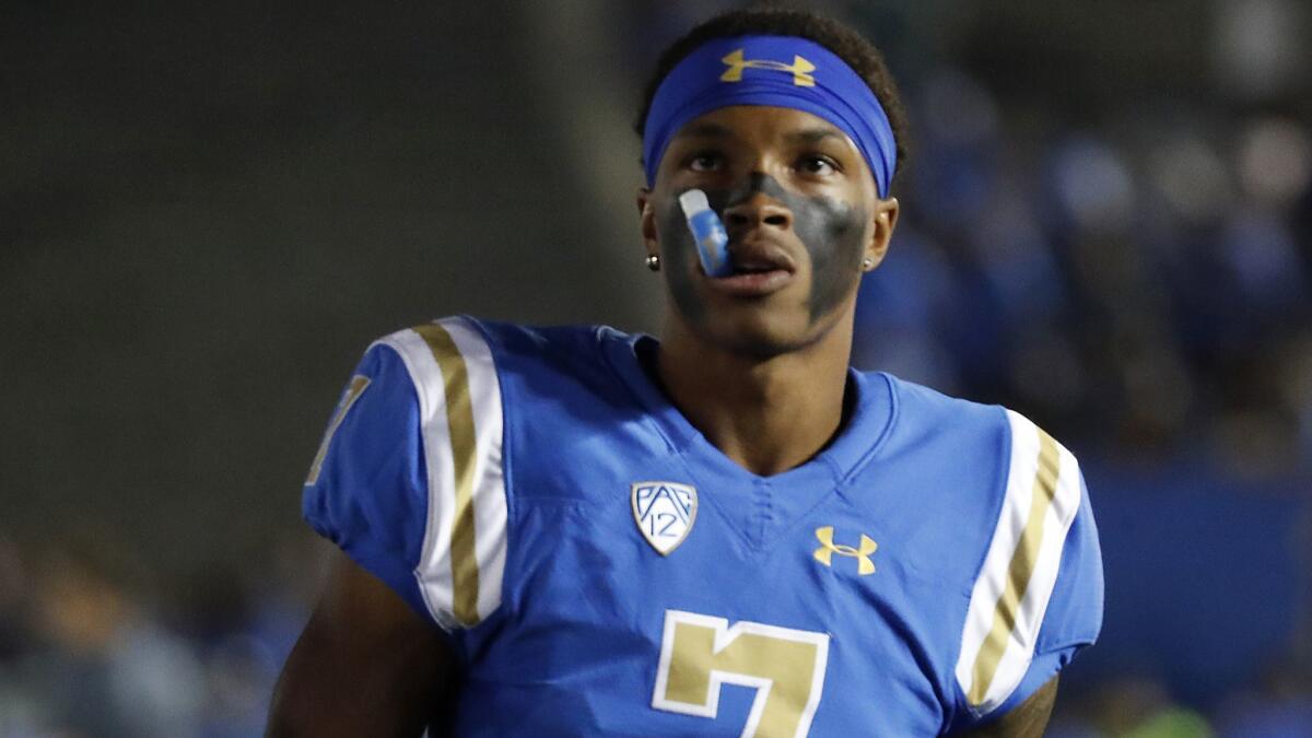 UCLA quarterback Dorian Thompson-Robinson has been champing at the mouthpiece to get going this spring.