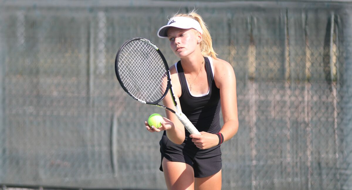 Freshman Elina Shalaev plays a key role for top-seeded CCA.
