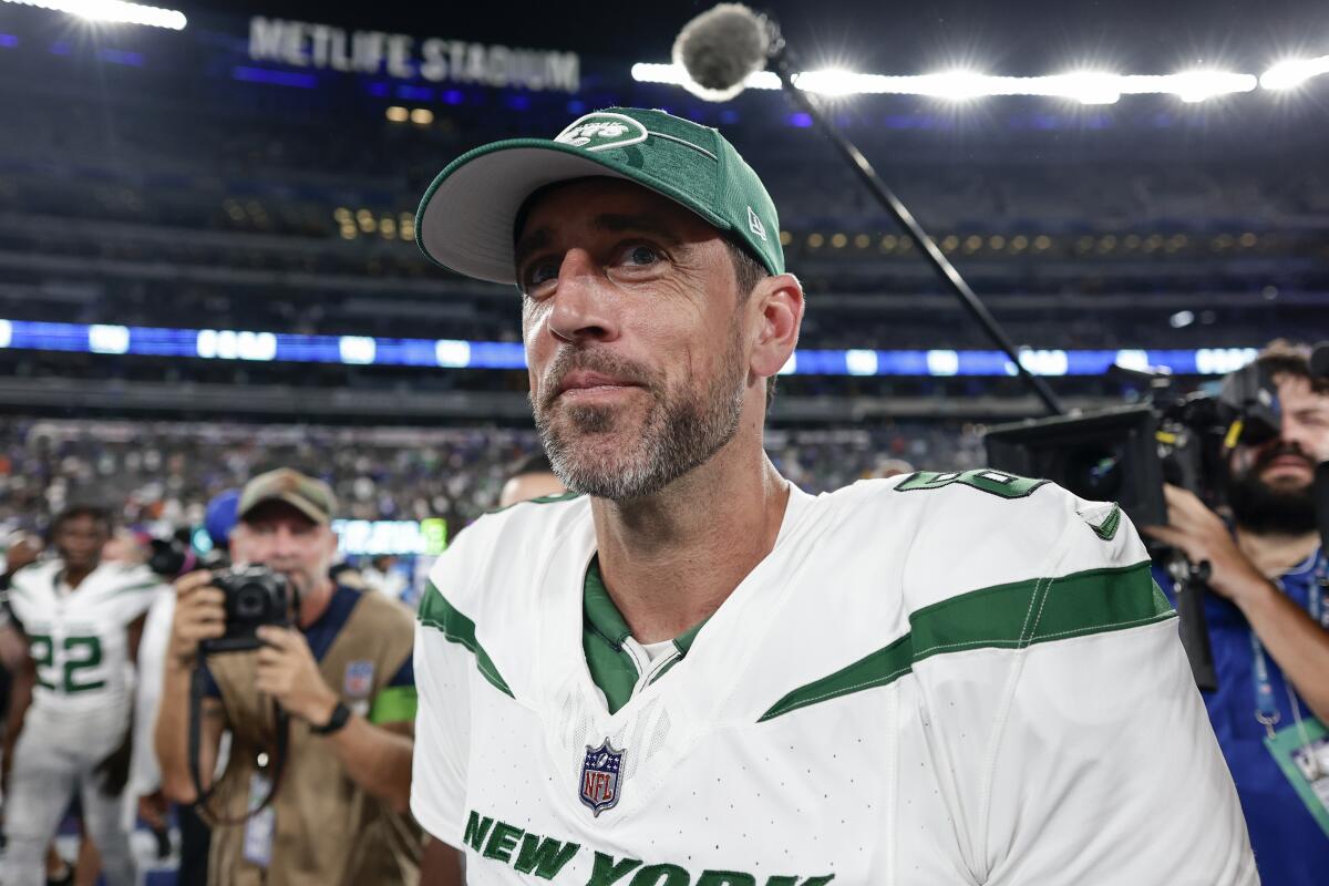 Aaron Rodgers' football legacy could soar with the Jets if he wins