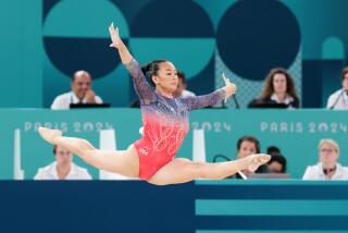 PARIS, FRANCE - AUGUST 01: Suni Lee competes in the floor routine during the women's all around.