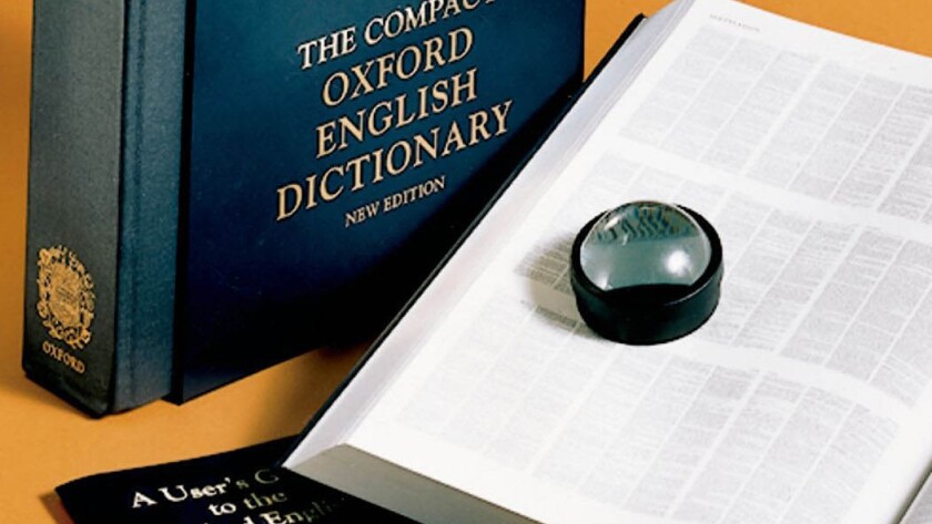An edition of the Oxford English Dictionary, which recently added "listicle" and "TL;DR."