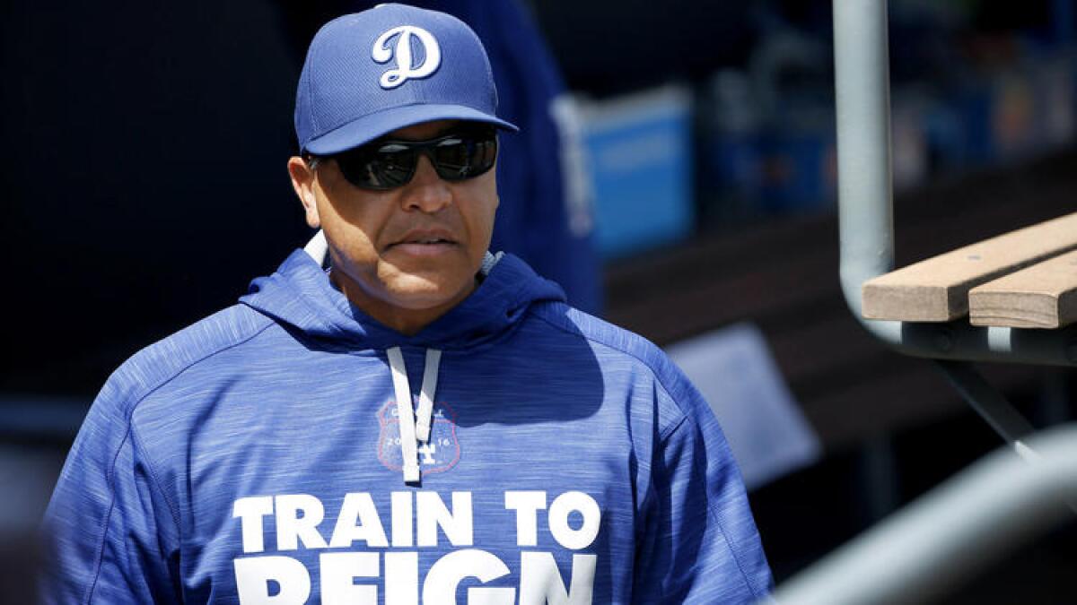 Manager Dave Roberts will have a balancing act in his first season with the Dodgers, who have depth but are dealing with injury issues from pitchers to position players.