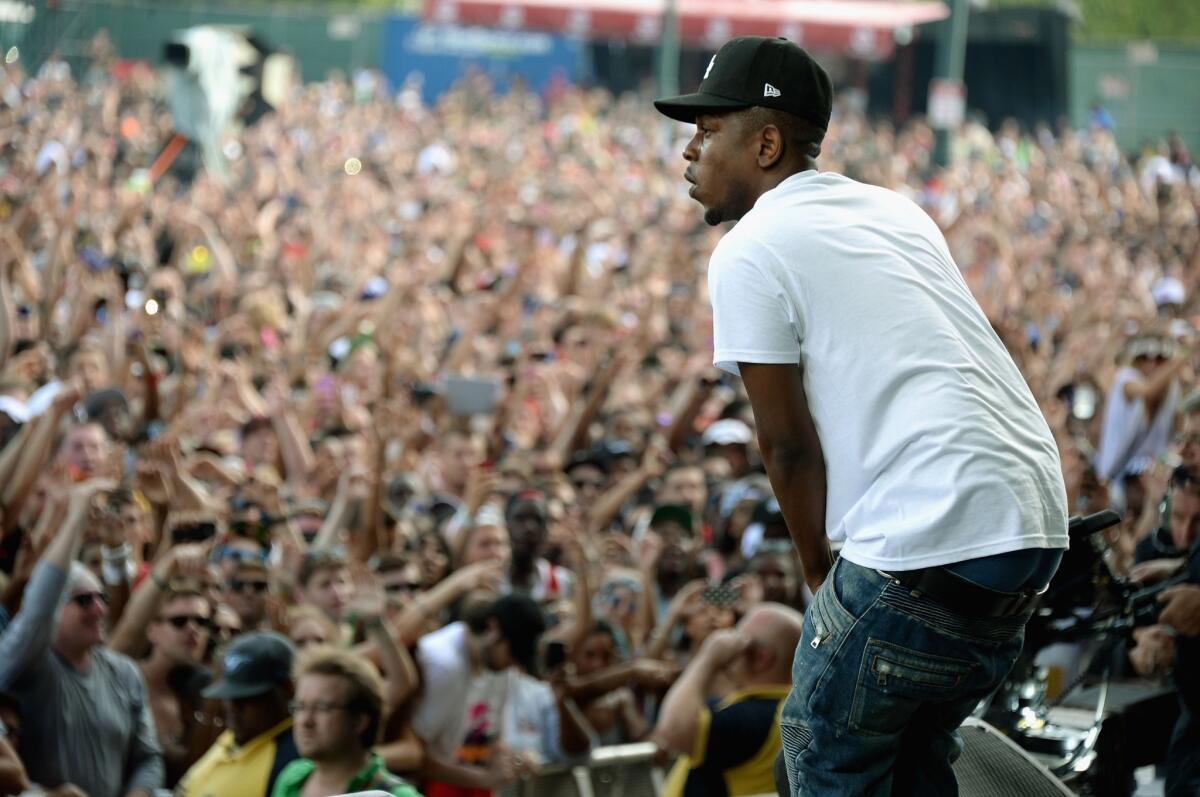 Kendrick Lamar performs during the 2013 Budweiser Made In America Festival at Benjamin Franklin Parkway in Philadelphia.