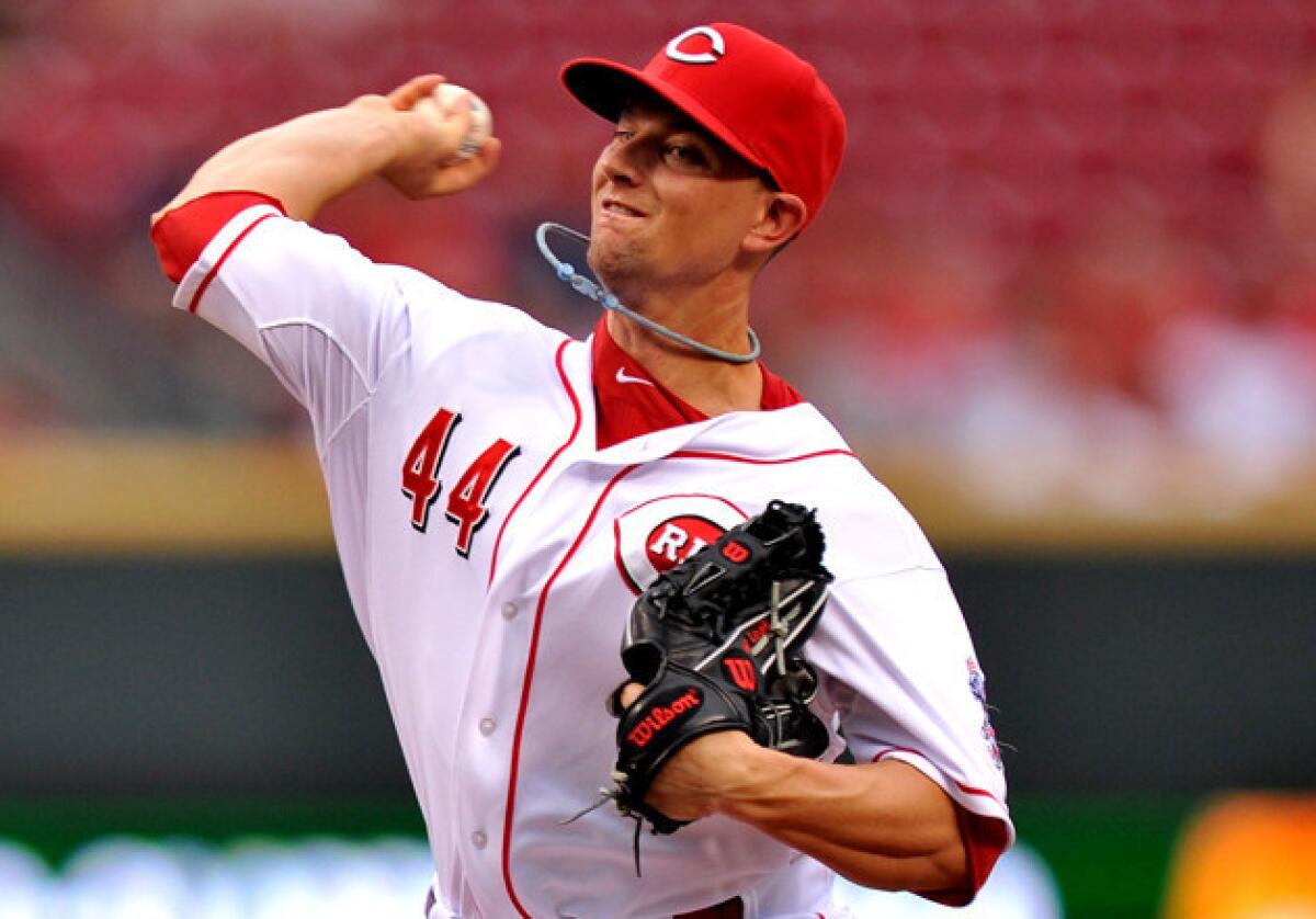 Cincinnati Reds pitcher Mike Leake has gone 6-2 with a 1.81 ERA since May 1.