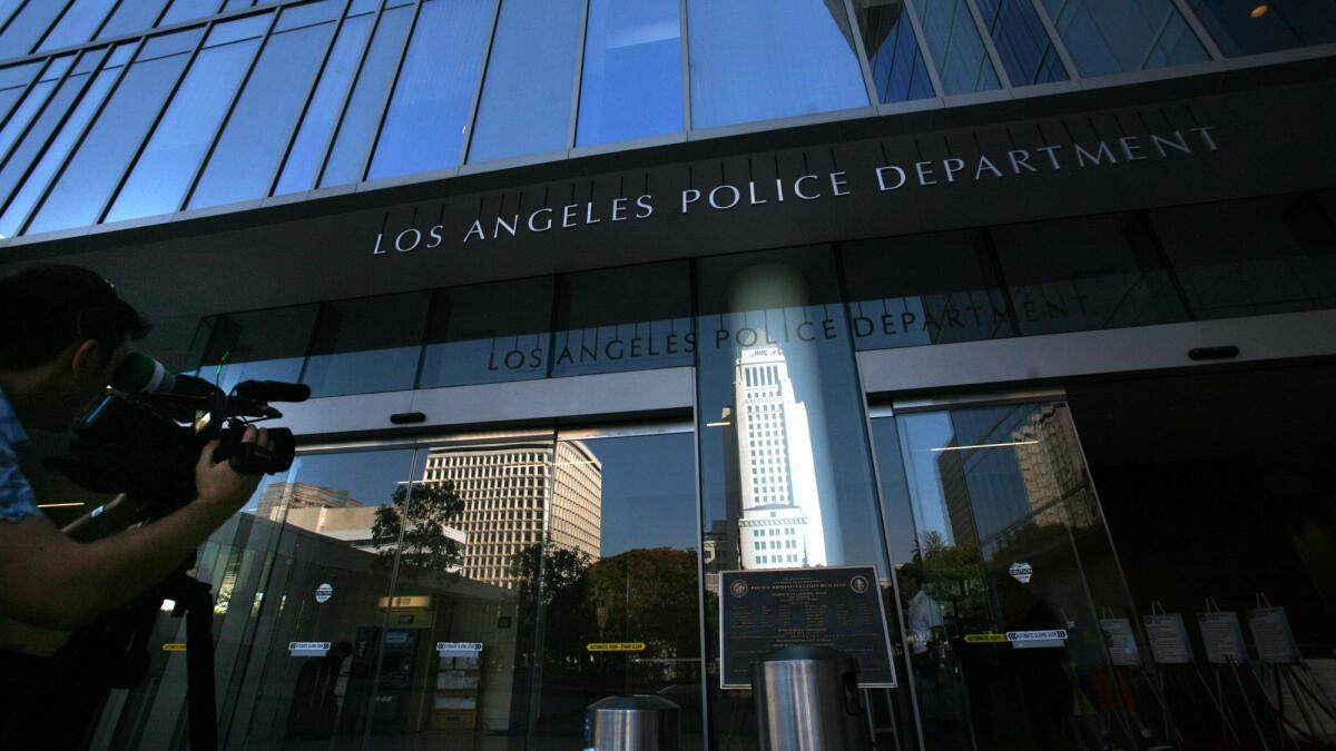 The Los Angeles Police Department headquarters.