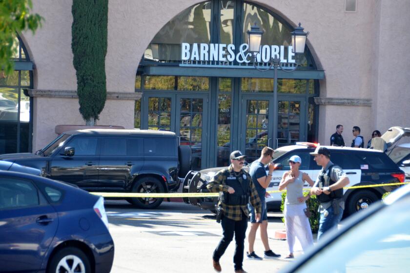 The incident reportedly occurred nearby the Barnes & Noble at Fashion Island. Customers were allowed to leave the taped-off parking lot.