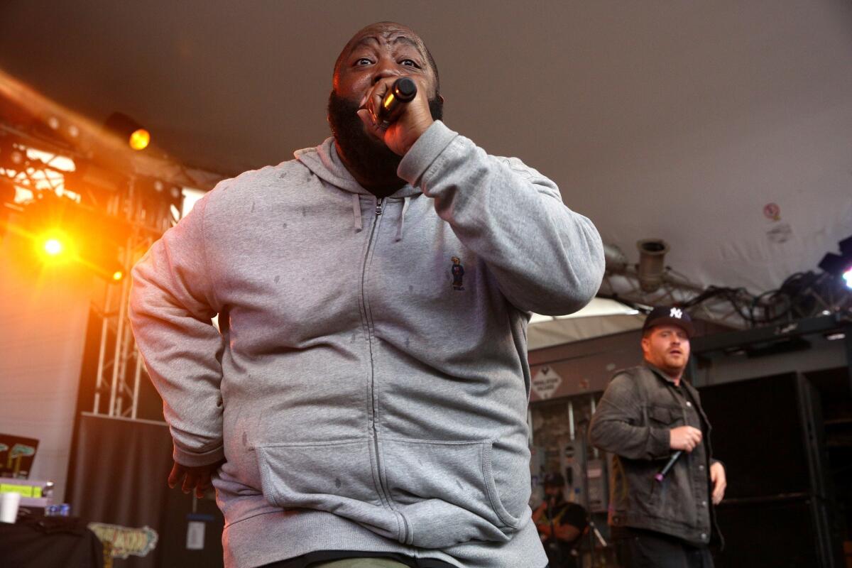 Killer Mike, left, and El-P of Run the Jewels perform at South by Southwest.