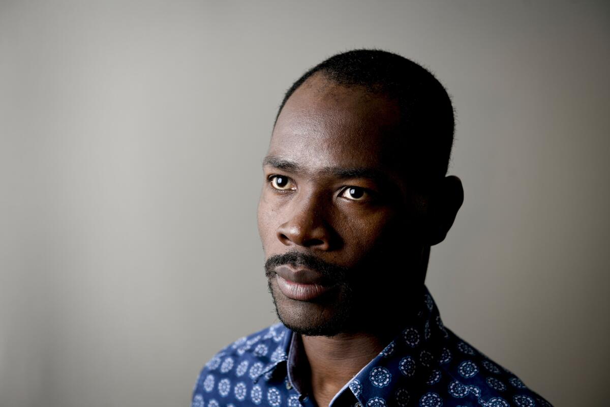 A portrait of Haitian asylee Wister Gaetan