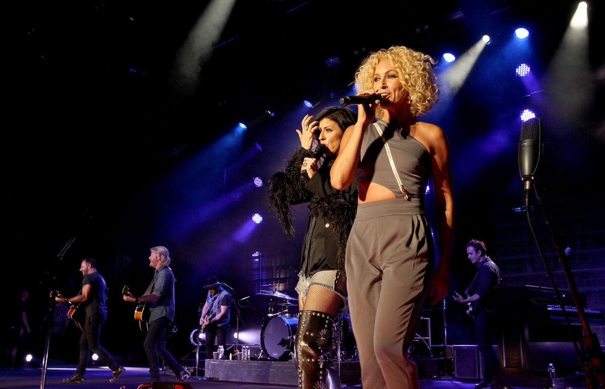 Little Big Town performs Thursday night at the Greek Theatre in Los Angeles.
