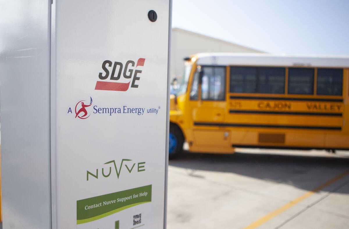 Cajon Valley Union School District rolls out its new electric school buses
