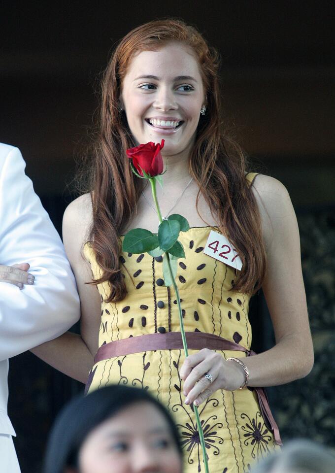 Finalist Cailynn Knabenshue, of Flintridge Sacred Heart Academy, is introduced at the announcement of the 2016 Tournament of Roses Royal Court at the Tournament House in Pasadena on Monday, Oct. 5, 2015.