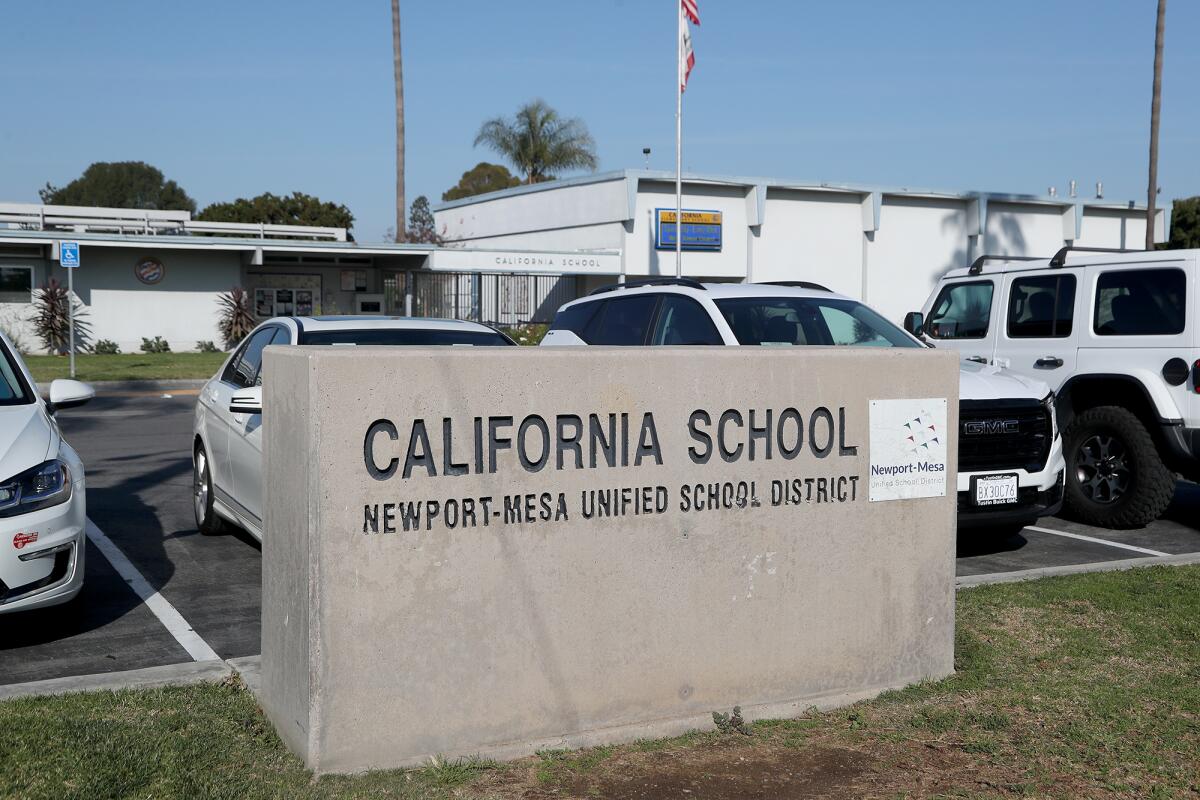 California Elementary School in Costa Mesa.