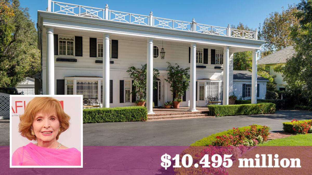 The longtime Brentwood home of the late television actress Patricia Barry has listed for sale at $10.495 million.