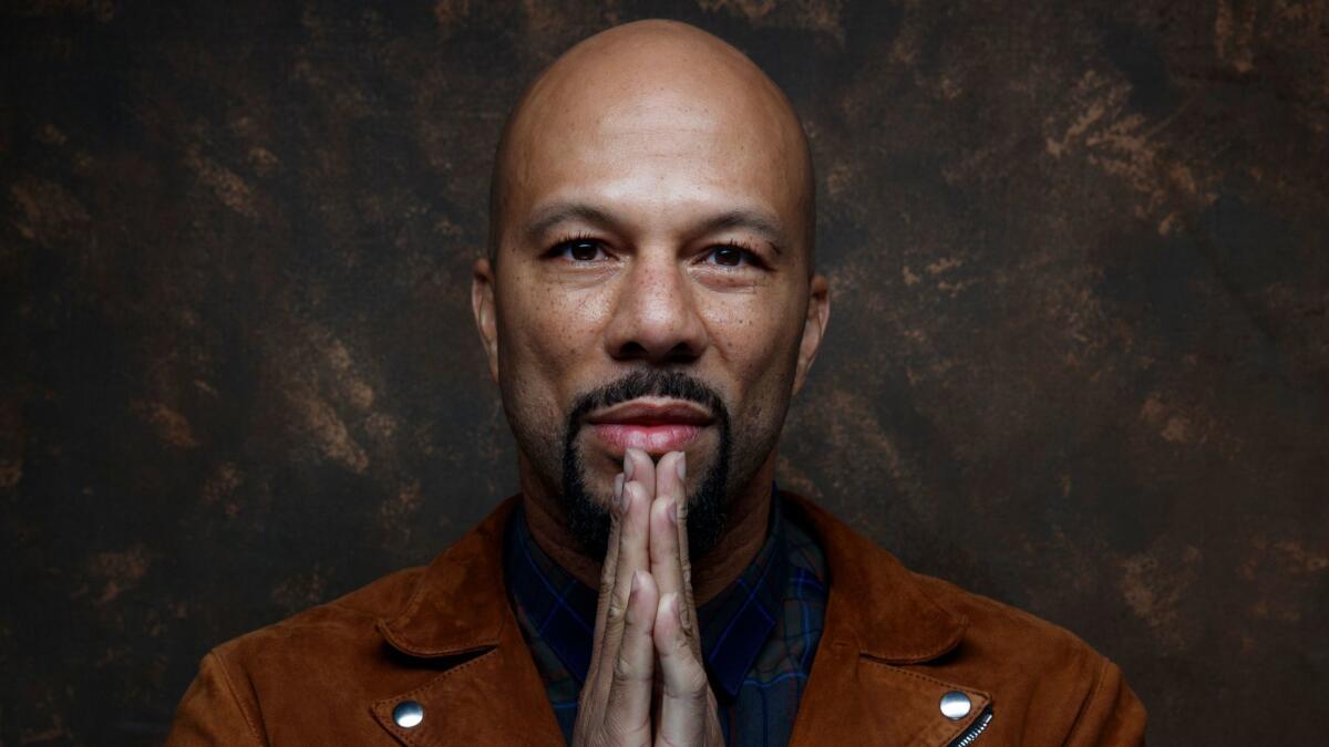 Actor and hip-hop star Common from the film "The Tale," photographed in the L.A. Times studio during the Sundance Film Festival.