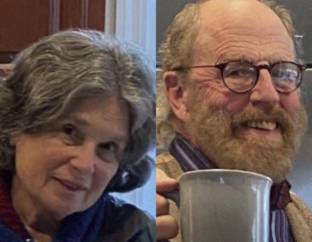 Carol Kiparsky and Ian Irwin are shown in undated photos released by the Marin County Sheriff's Office.