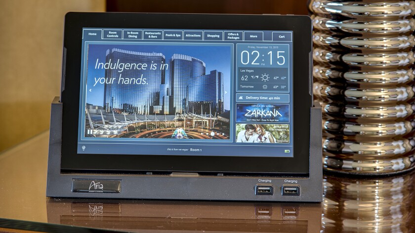 Las Vegas Aria Hotel Brings Guest Friendly Tablets To 4 000
