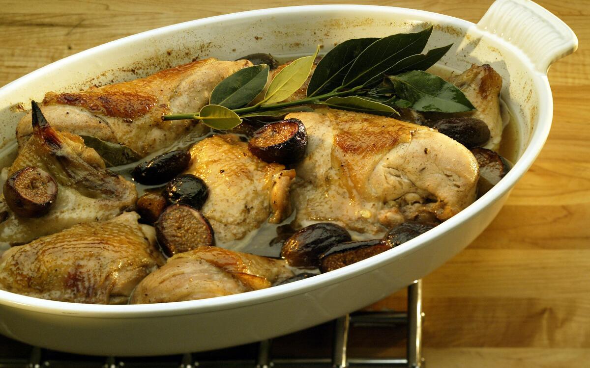 Fragrant chicken with figs