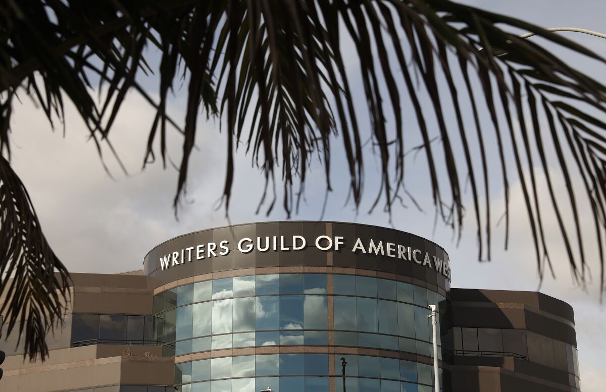 Headquarters of the Writers Guild of America West in the Fairfax District.
