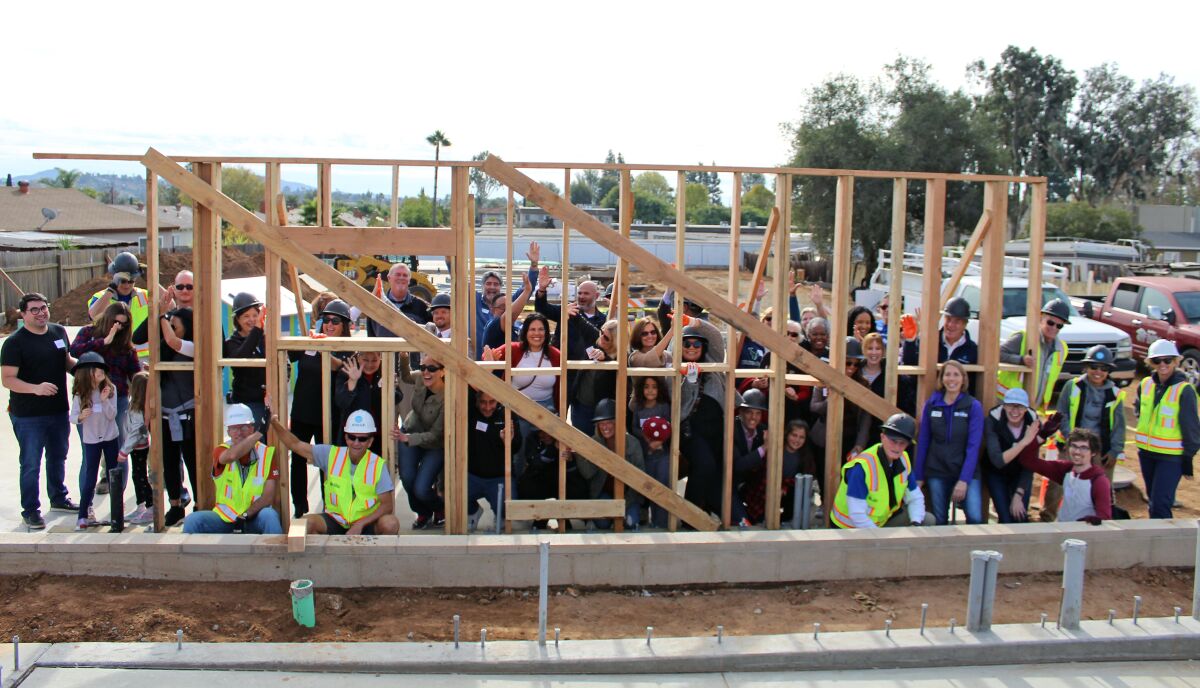 Ten new homes being built by Habitat for Humanity at 245 E. El Norte Parkway in Escondido.