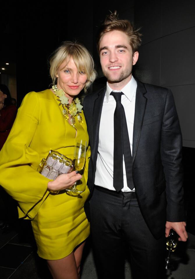 From left, Cameron Diaz and Robert Pattinson.