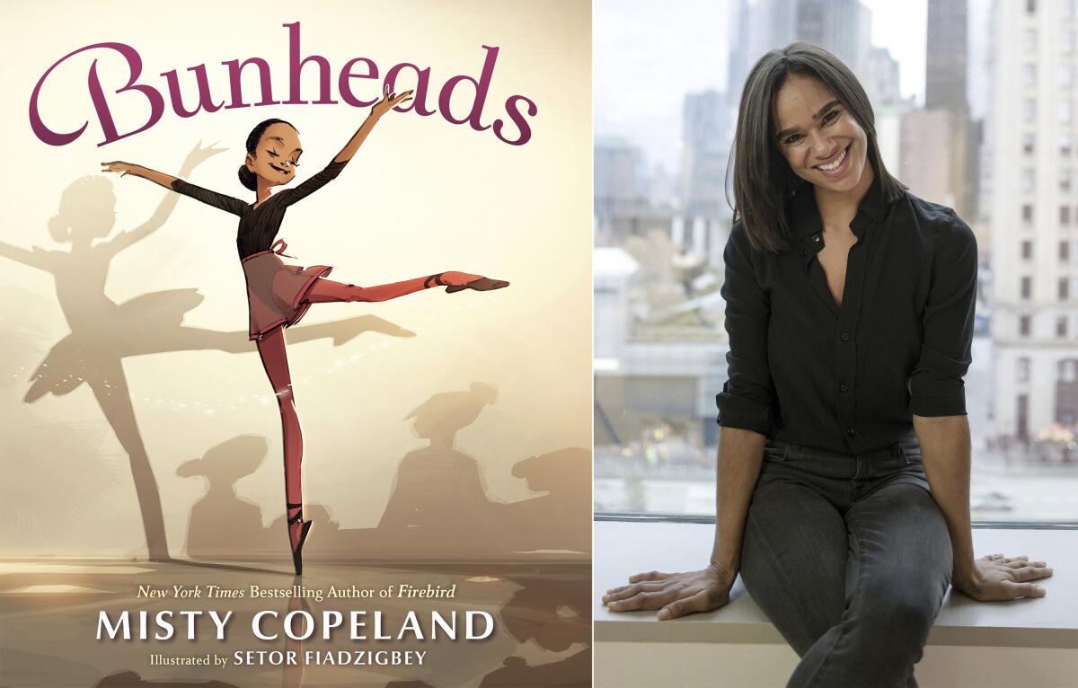 The cover of Misty Copeland's new book and Copeland