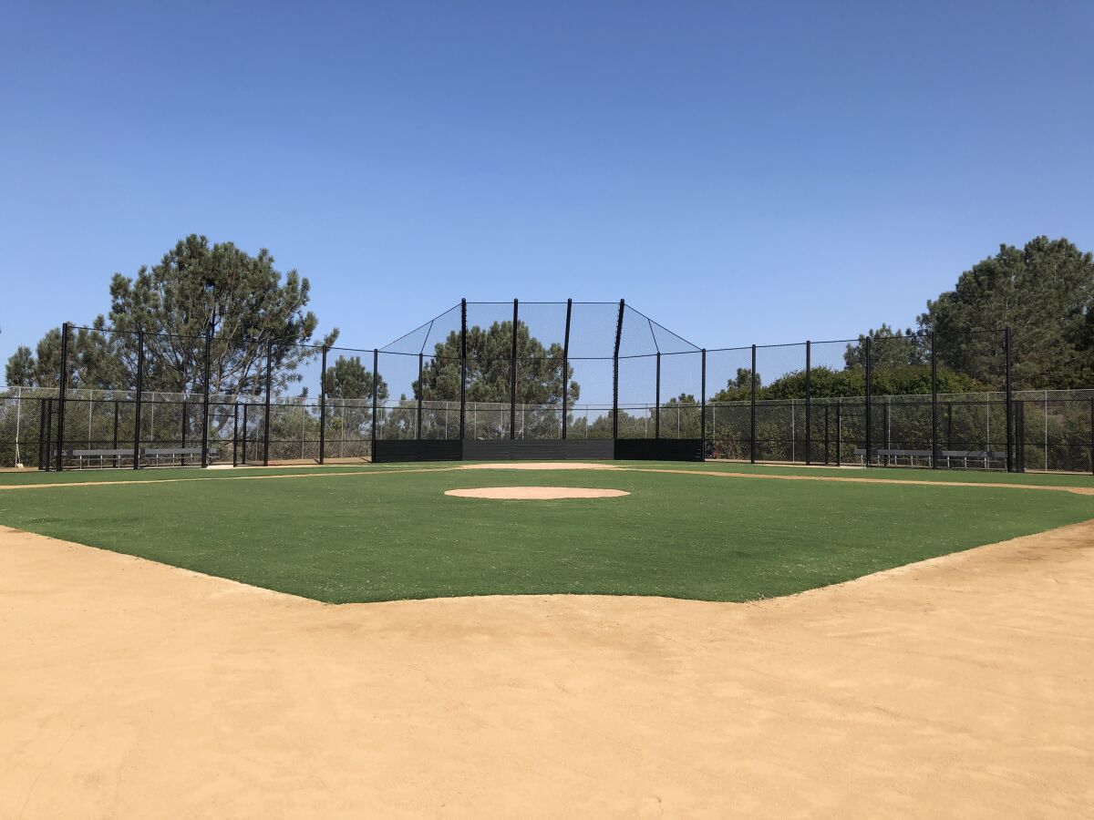The new field at Torrey Hills School.