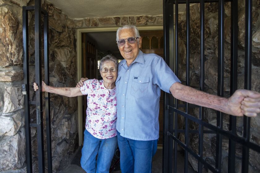 Betty and Larry Petree at their home in Bakersfield, CA on Oct. 23, 2021