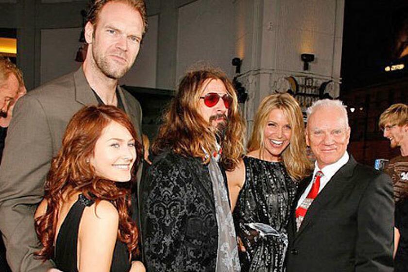 From left: actress Scout Taylor-Compton, Tyler Mane, Rob Zombie, Sheri Moon and Malcolm McDowell.