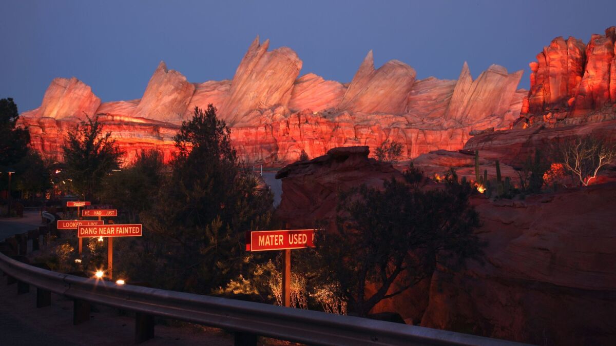 Cars Land at Disney California Adventure represents one of the theme park's most meticulously detailed areas. (Paul Hiffmeyer / Disneyland Resort)