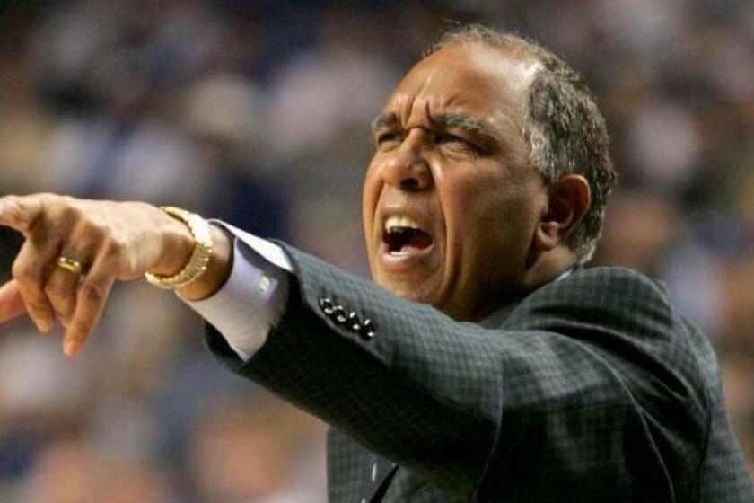 LEXINGTON, KY - JANUARY 03: Tubby Smith the Head Coach of the Kentucky Wildcats gives instructions to his team against the Central Florida Golden Knights during the Kentucky 59-57 win on January 3, 2006 at Rupp Arena in Lexington, Kentucky. (Photo by Andy Lyons/Getty Images) *** Local Caption *** Tubby Smith ORG XMIT: 56494175