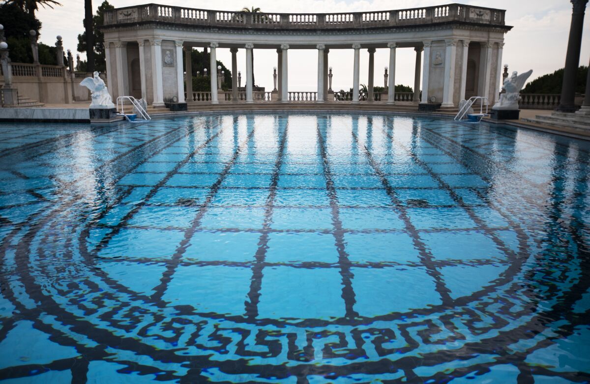 The Neptune Pool at Hearst Castle.