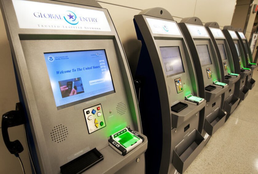 The Trump administration says it will prevent new enrollments by New York residents in Global Entry programs. 